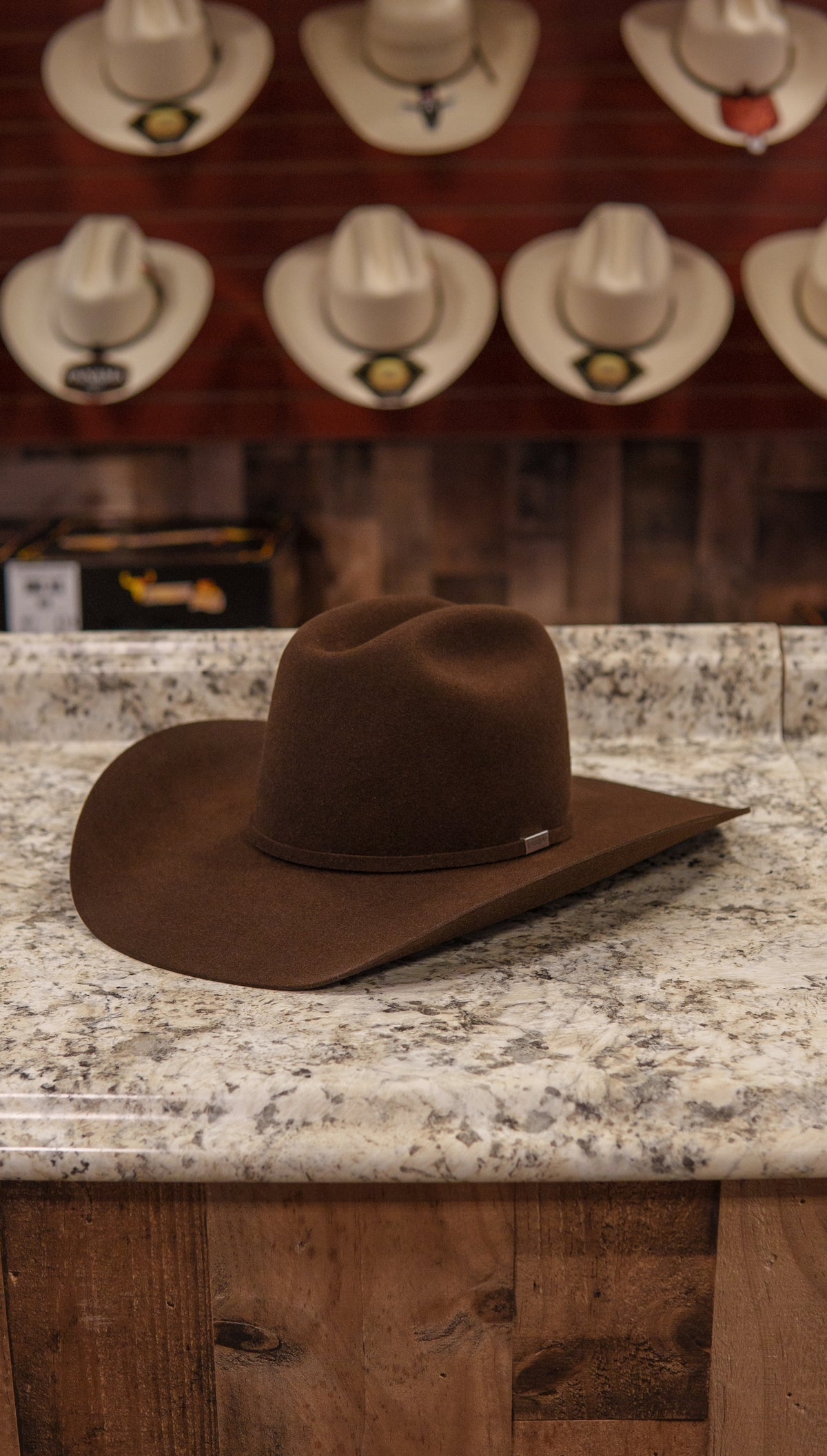 Resistol Chocolate Beaver Felt Hat 5X Five Star