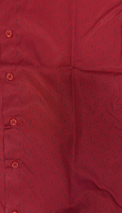 Men’s Moderno Short Sleeve Button Up “Blood Royal”