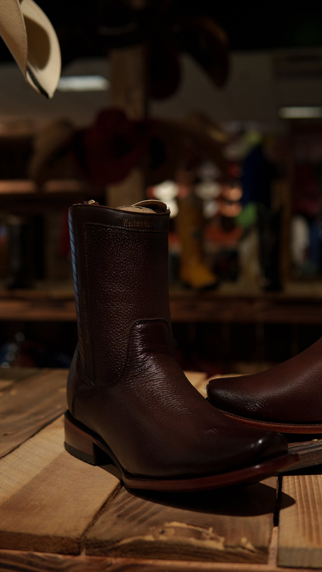 WBF Men’s Monaco “Cafe” Dubai Toe Boot
