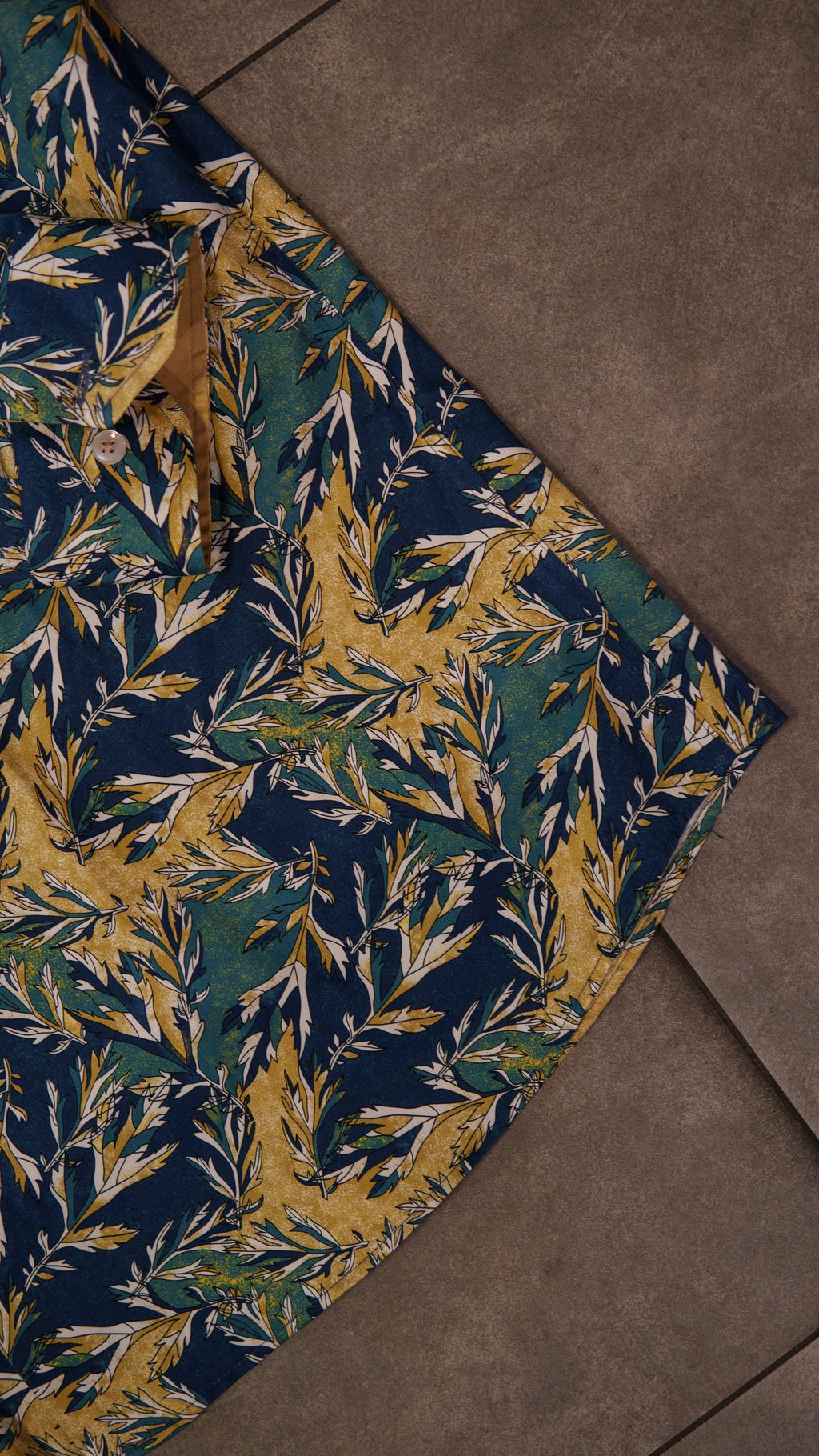 Men’s Printed Long Sleeve Button Up - Everglade