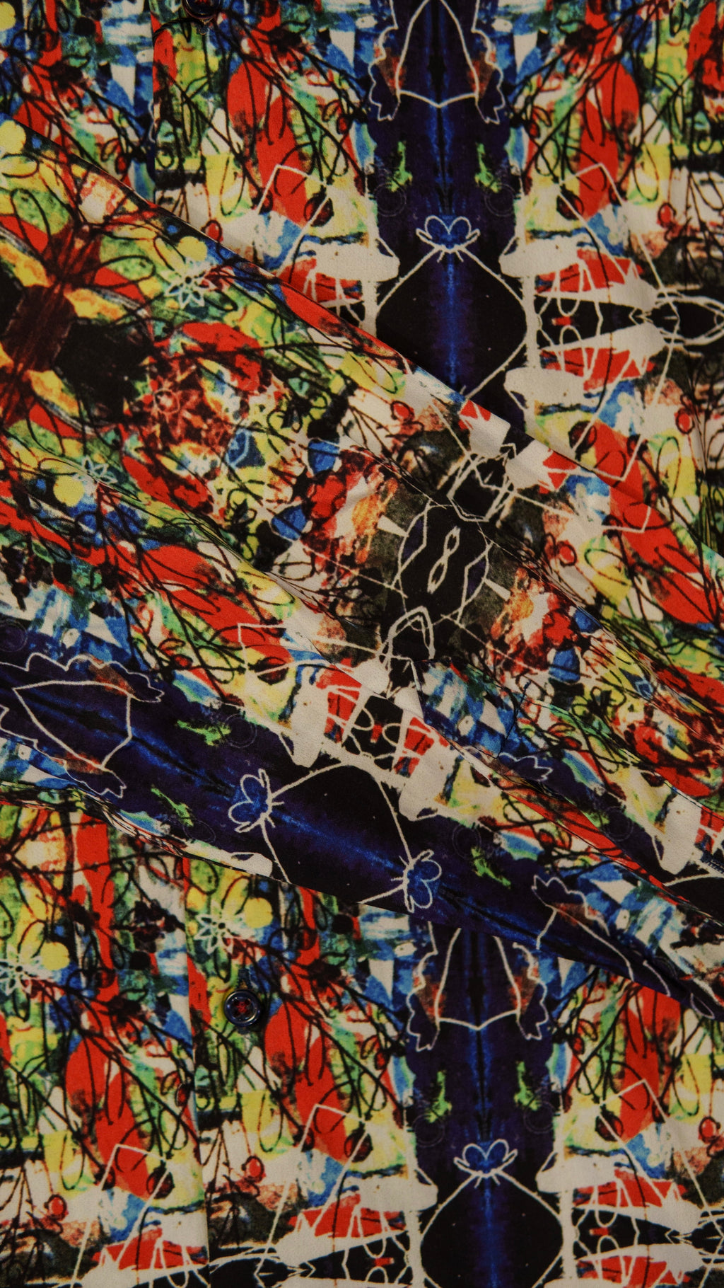 Men’s Printed Long Sleeve Button Up - Rainbow Radiology