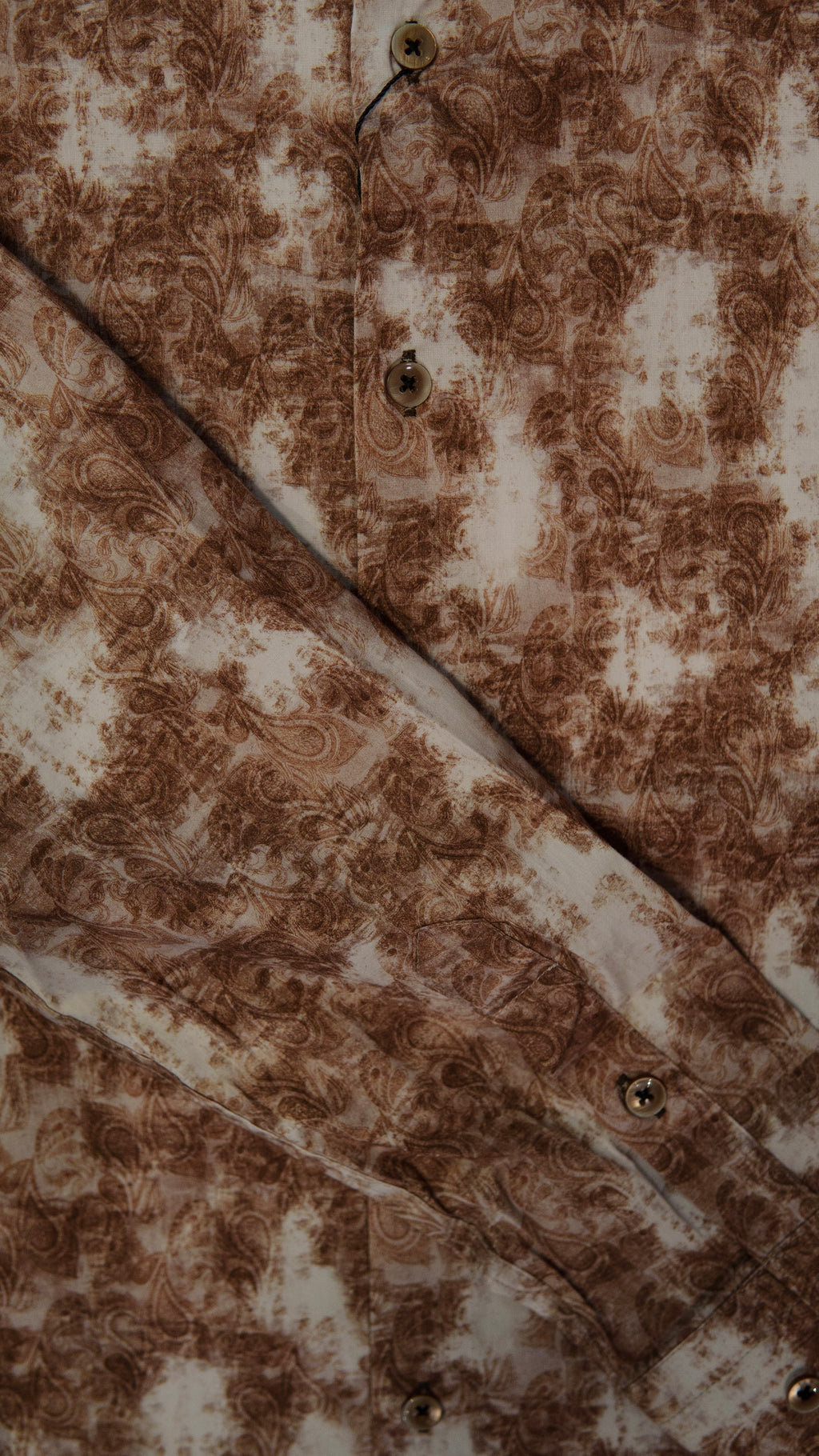 Men’s Printed Long Sleeve Button Up - Darude Sandstorm