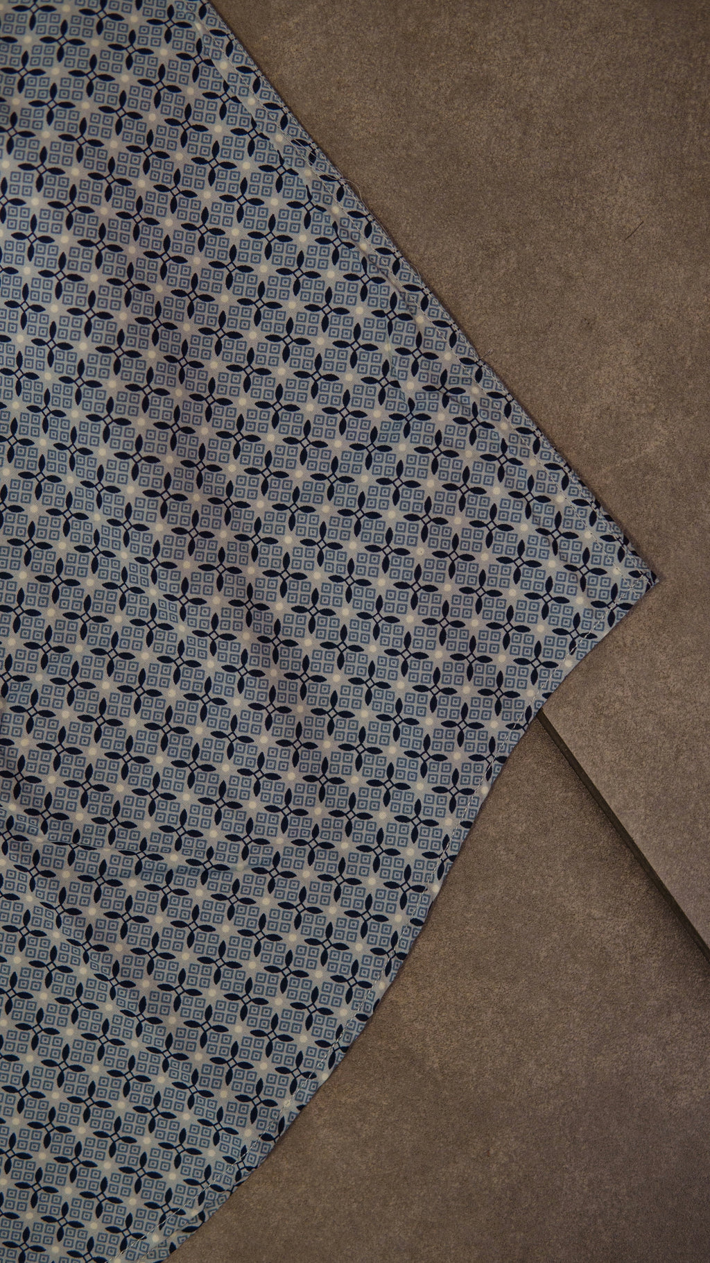 Men’s Printed Long Sleeve Button Up - Teal Twister