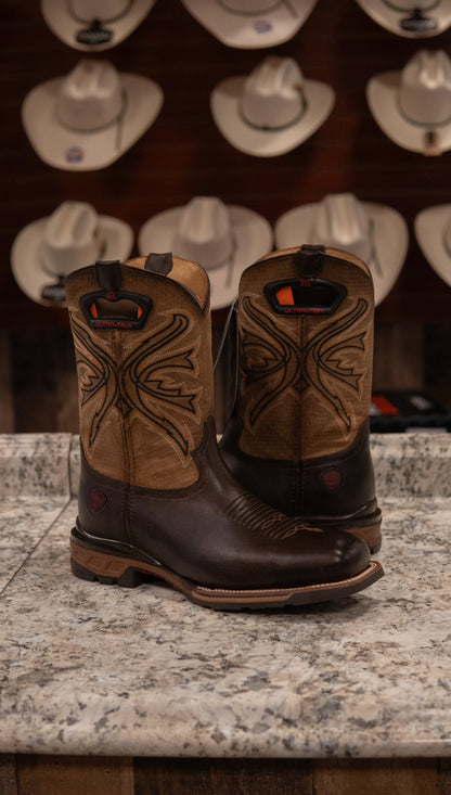 Rio Grande Men's Work Wear Boots Carter Cantera Cafe Steel Toe Boots