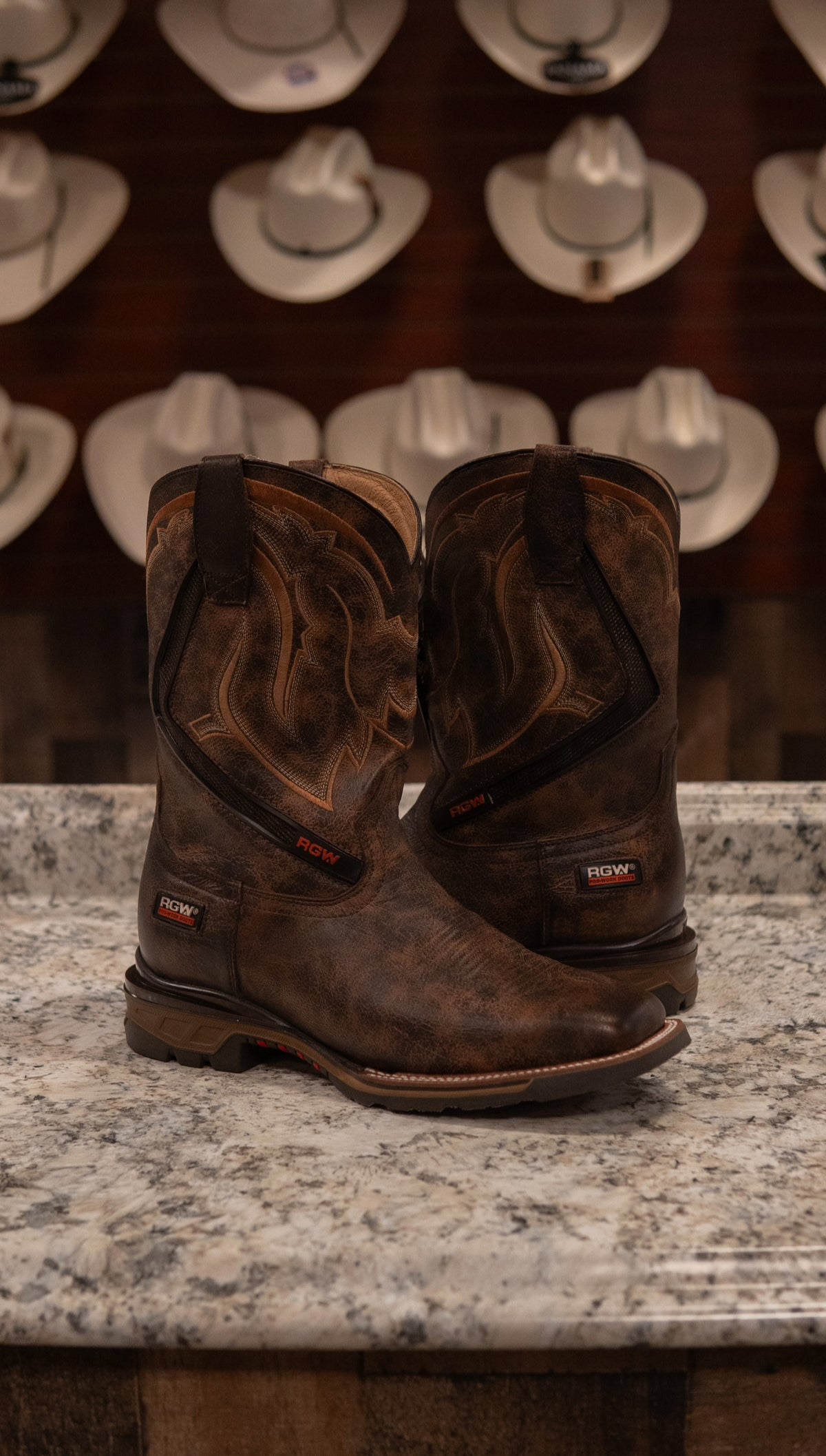 Rio Grande Men's Work Wear Boots Frontier Defender Tan