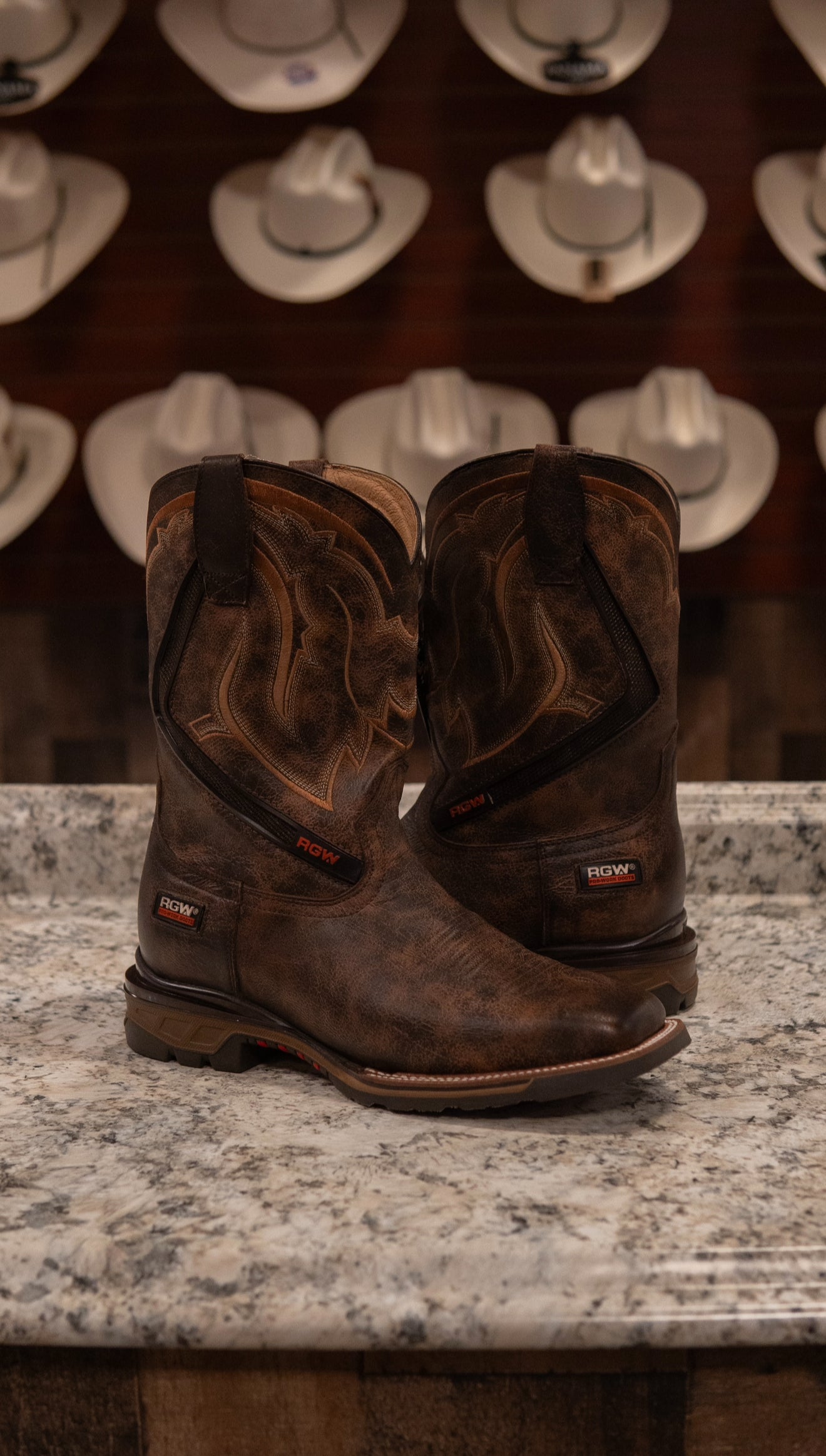 Rio Grande Work Wear Boots - Frontier Defender Tan