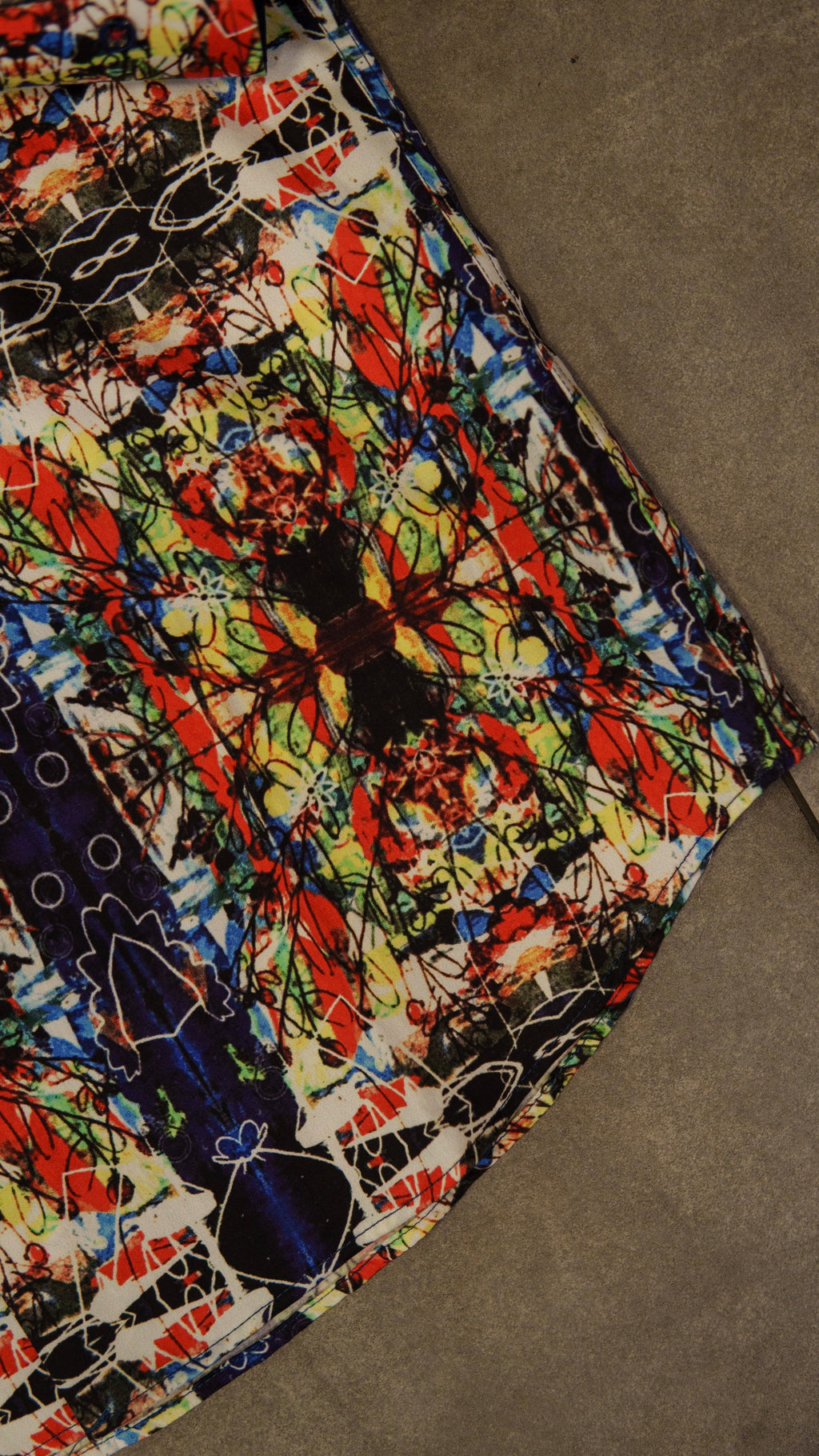 Men’s Printed Long Sleeve Button Up - Rainbow Radiology