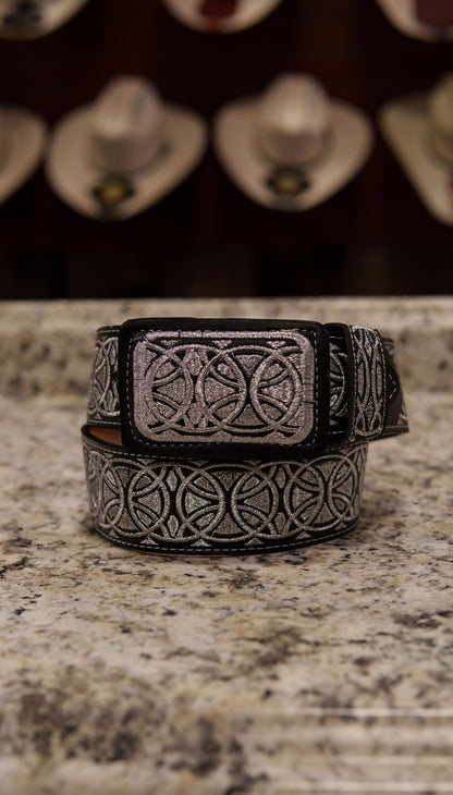 Men’s 2” Belt - Silver Temperest