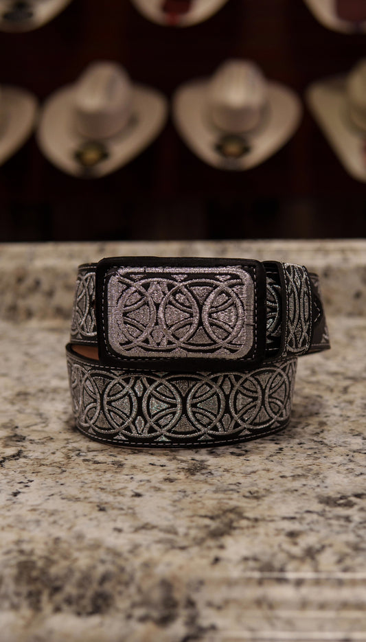 Men’s 2” Belt - Silver Temperest