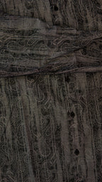 Men’s Printed Long Sleeve Button Up - Cement’s Paisley