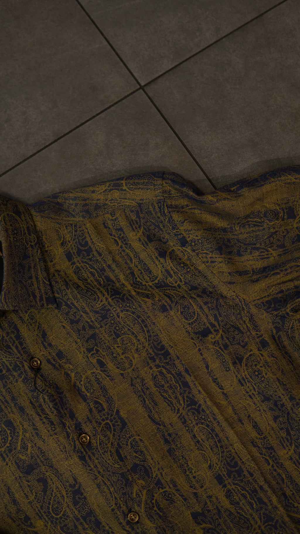 Men’s Printed Long Sleeve Button Up - Swamp