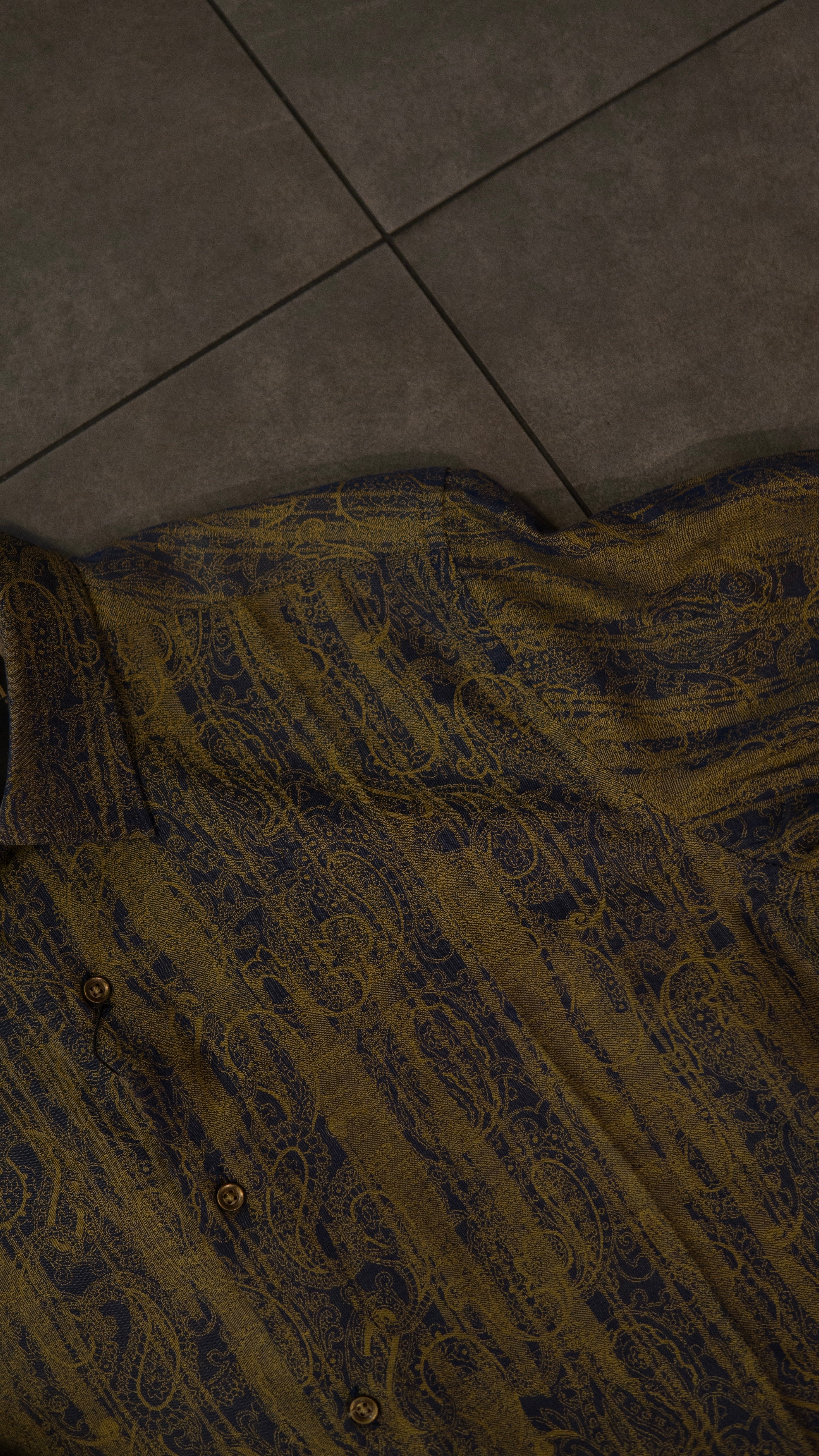 Men’s Printed Long Sleeve Button Up - Swamp