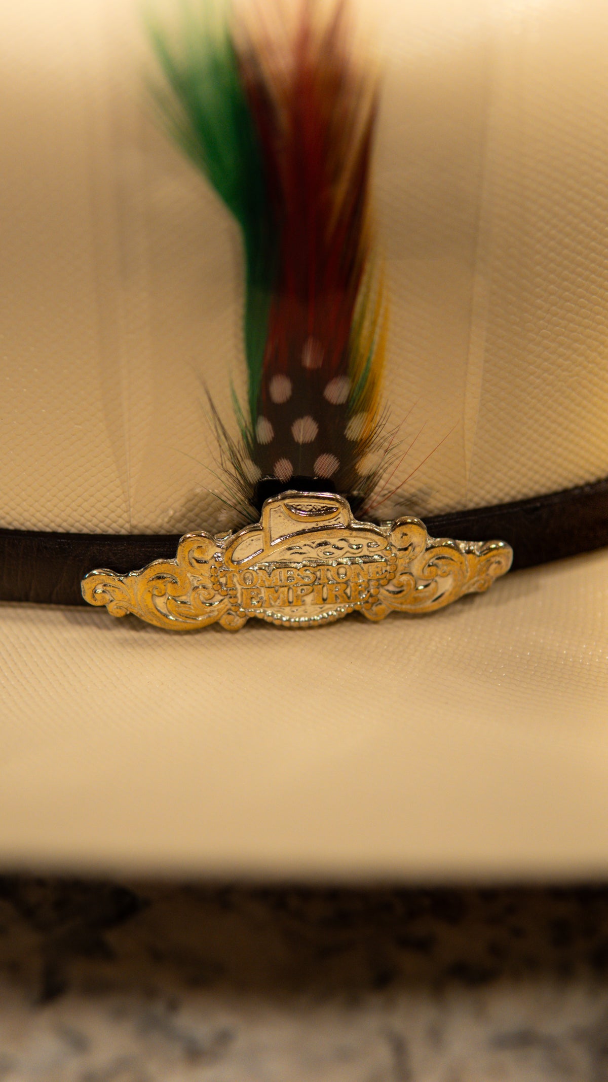 Sombrero Tombstone 10,000X “Choco Avestruz” Edition Sombrero Straw Hat