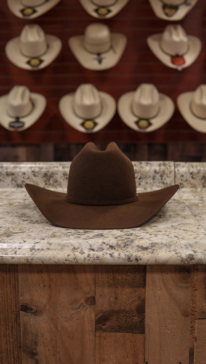 Resistol Chocolate Beaver Felt Hat 5X Five Star