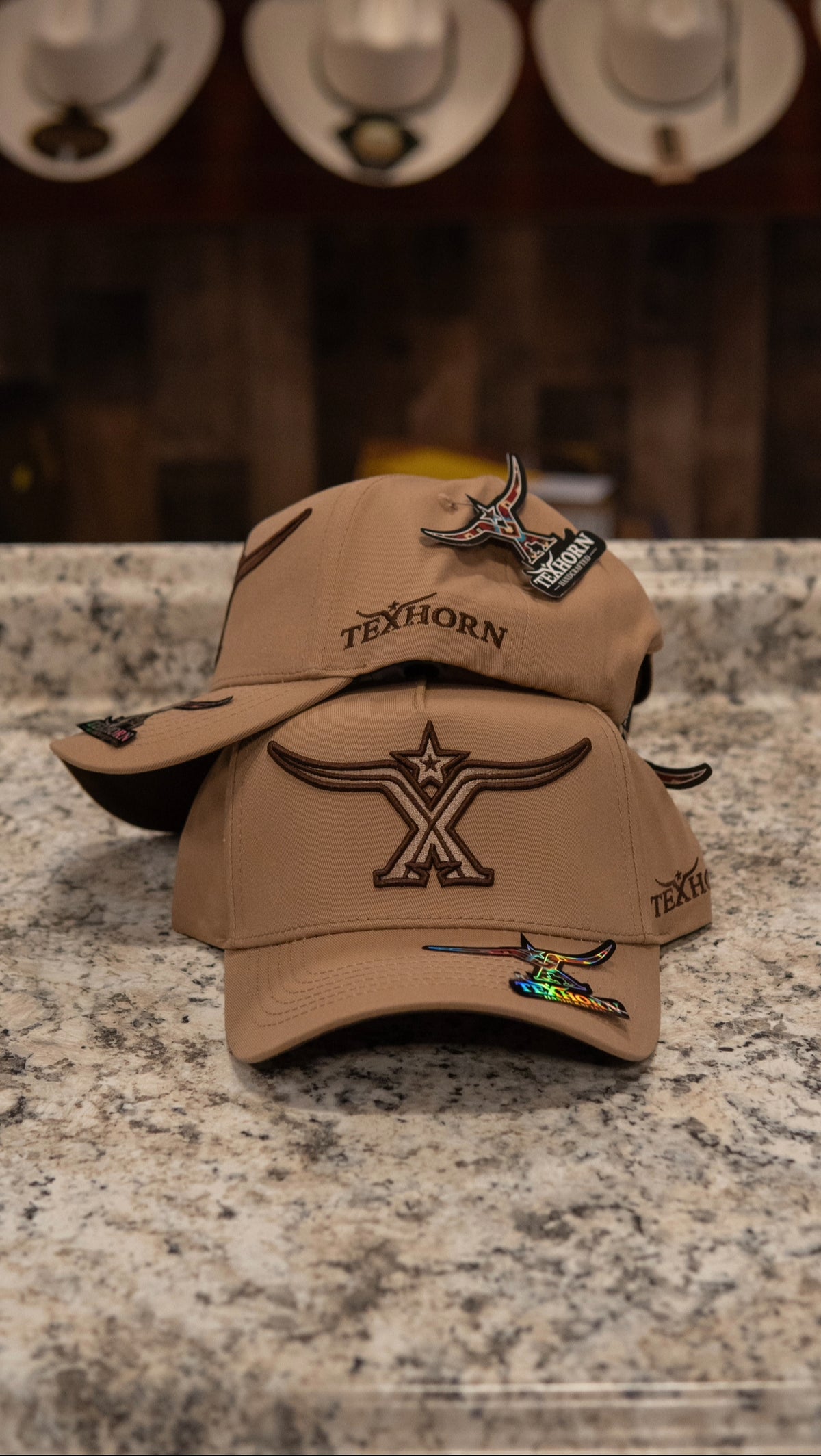 Tex Horn Snapback Cap Brown Tex