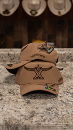 Tex Horn Snapback Cap Brown Tex