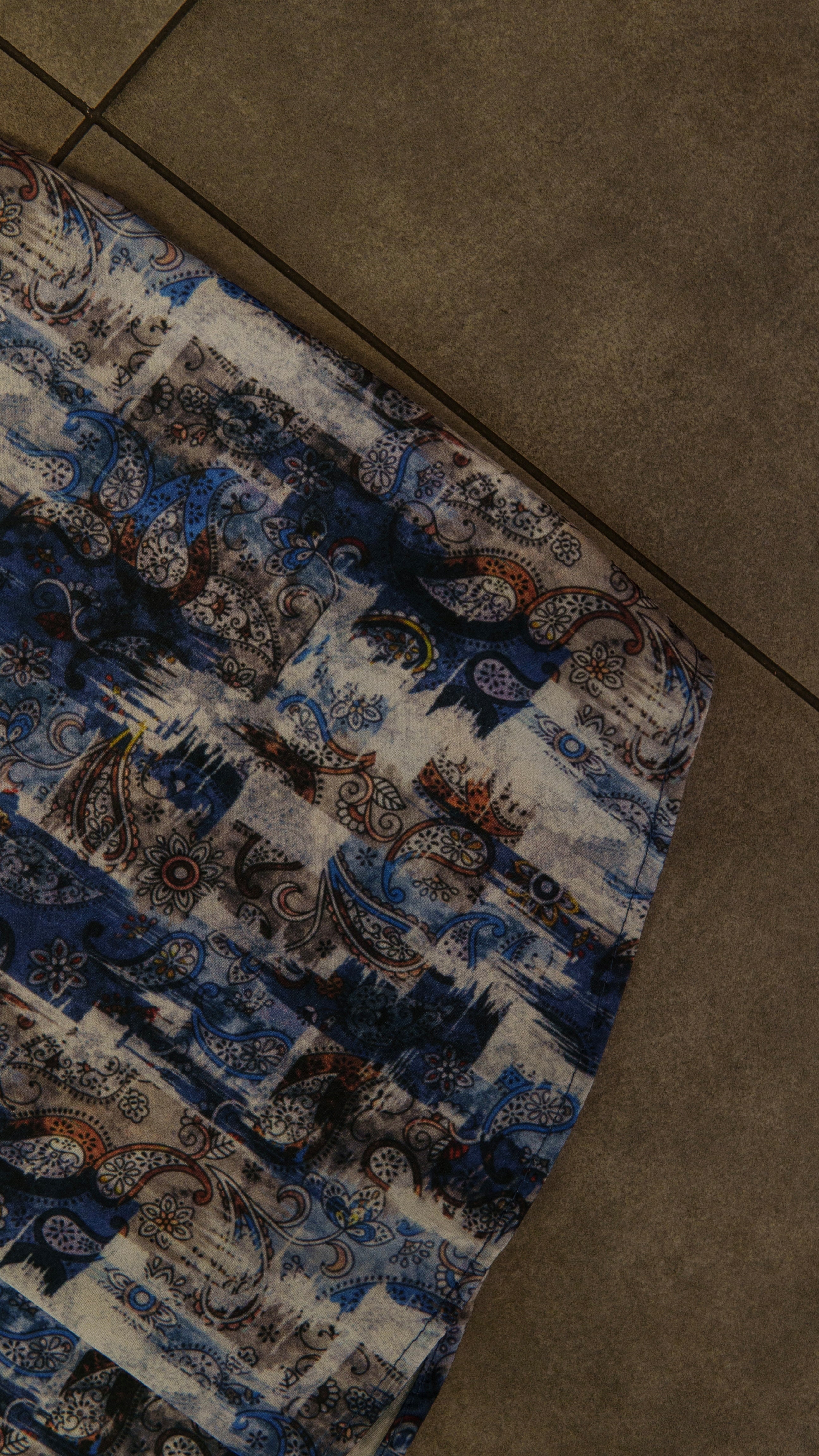 Men’s Long Sleeve Button Up - Blue Graphite