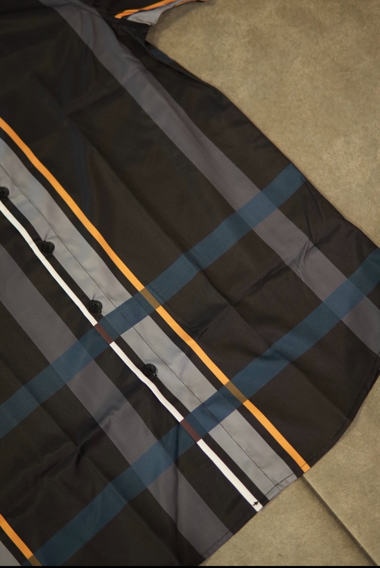 Men’s Short Sleeve Button Up - Black