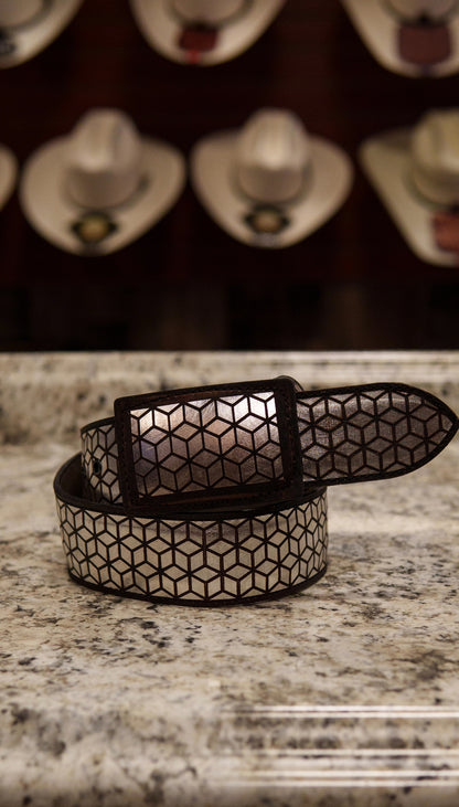 Men’s 2” Belt - Plata Blocks