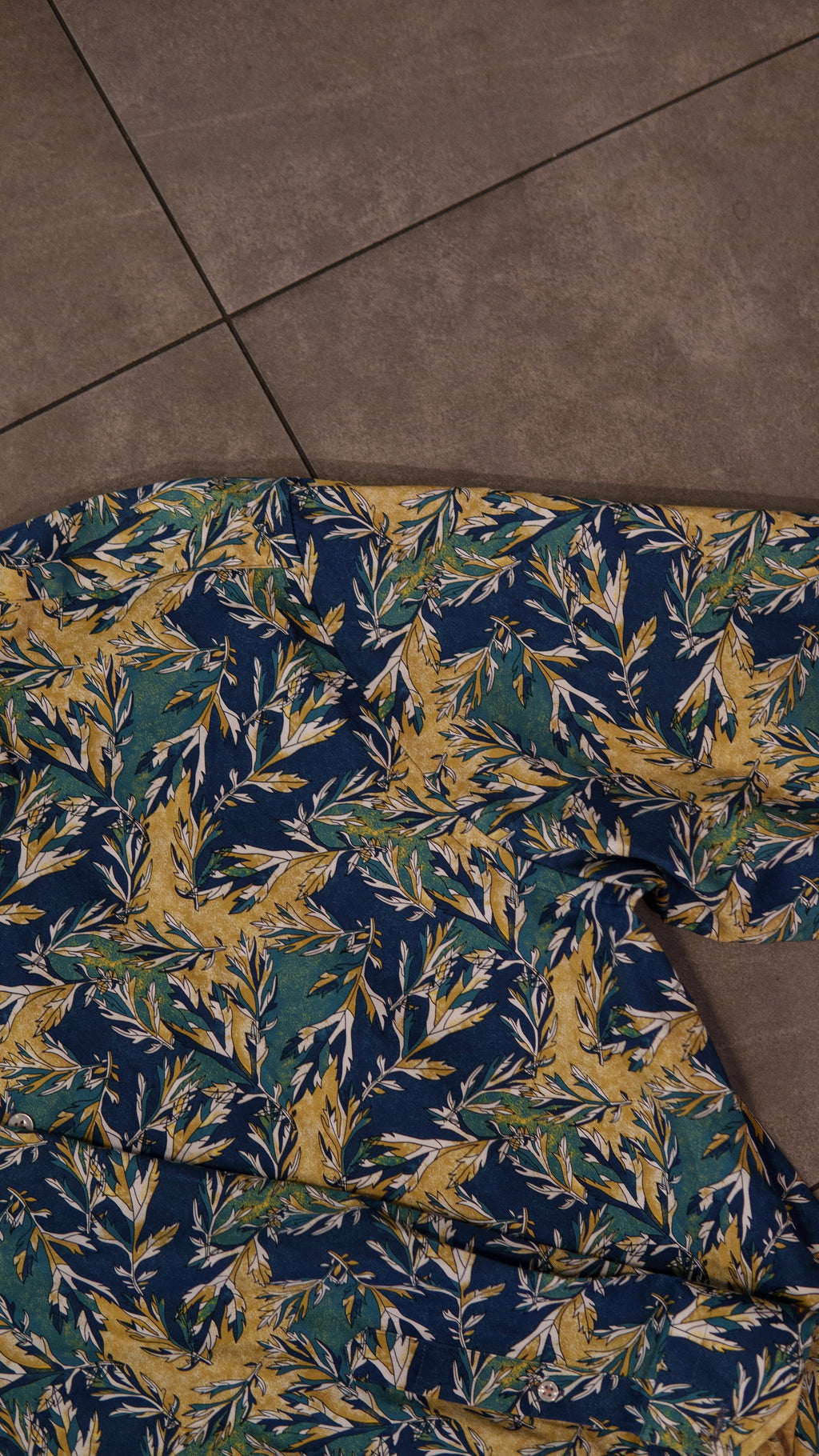 Men’s Printed Long Sleeve Button Up - Everglade