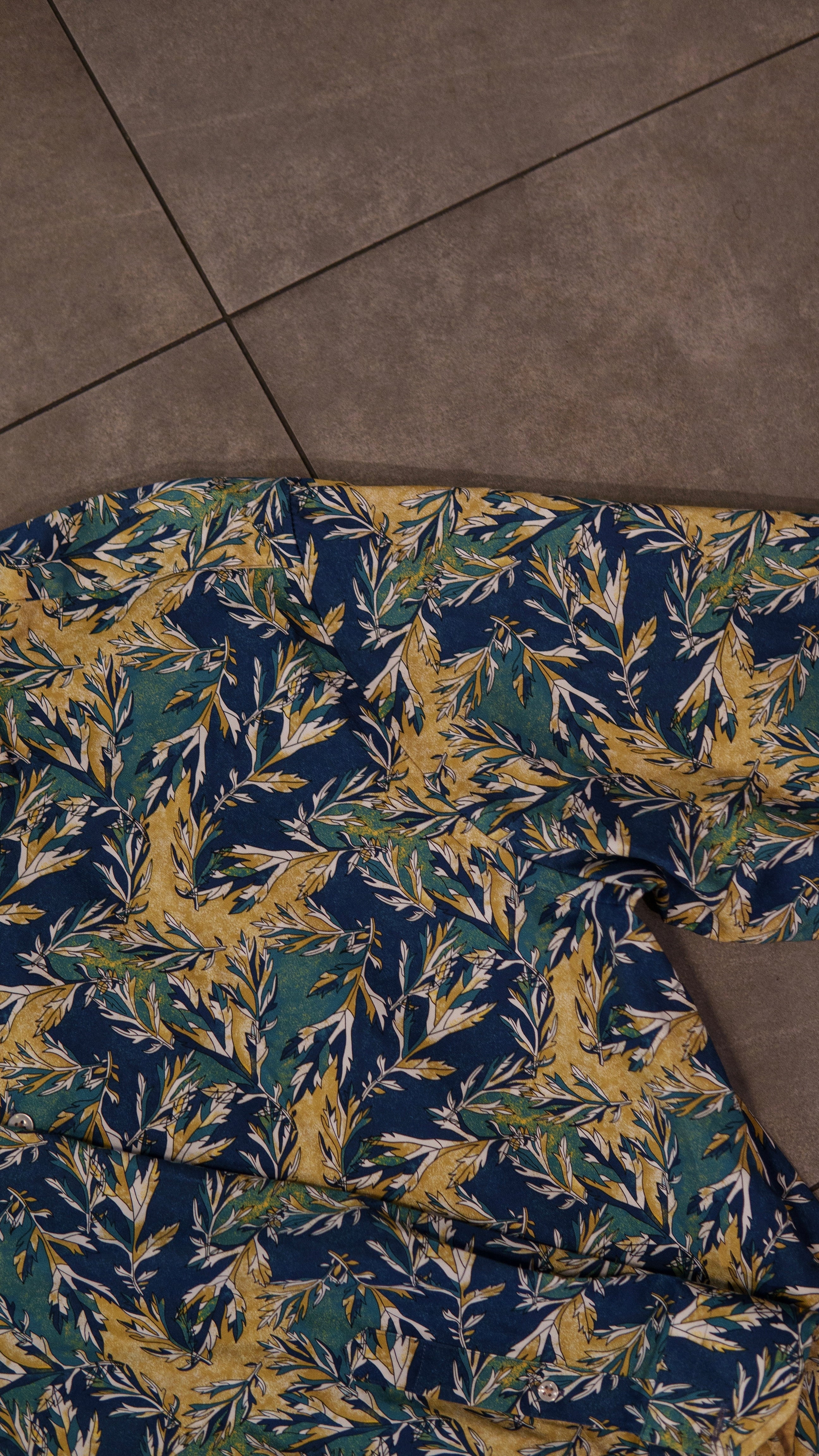 Men’s Printed Long Sleeve Button Up - Everglade