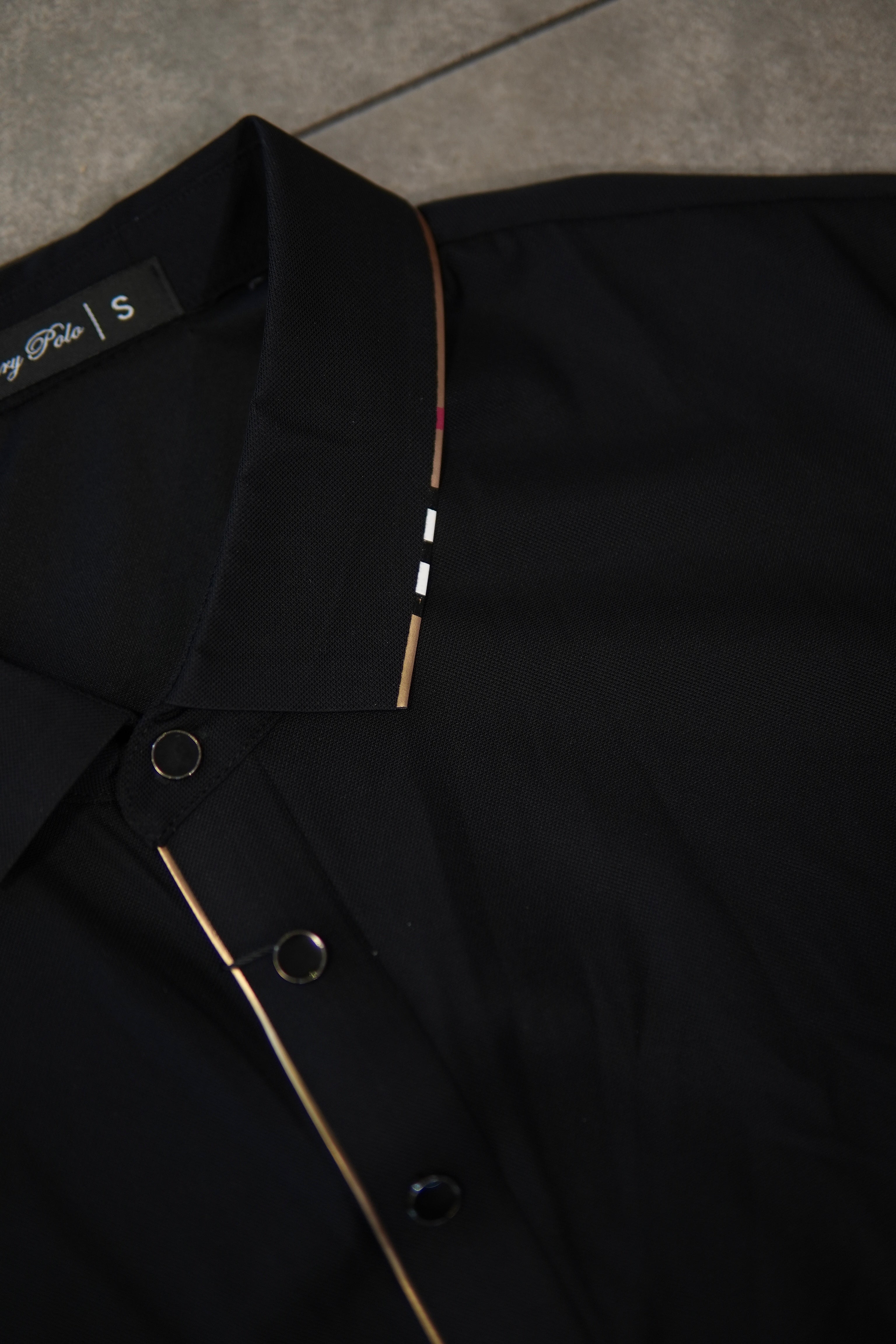 Men’s Polo Button Up - Black
