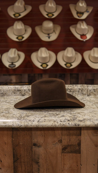 Resistol Chocolate Beaver Felt Hat 5X Five Star