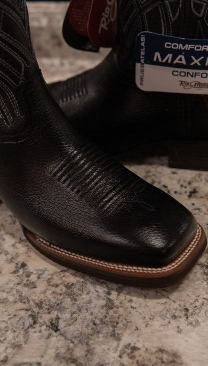 Rio Grande Men's Work Wear Boots Sierra Black Crack Gris