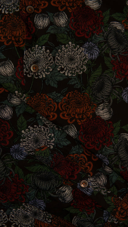 Men’s Printed Long Sleeve Button Up - Vintage Pond