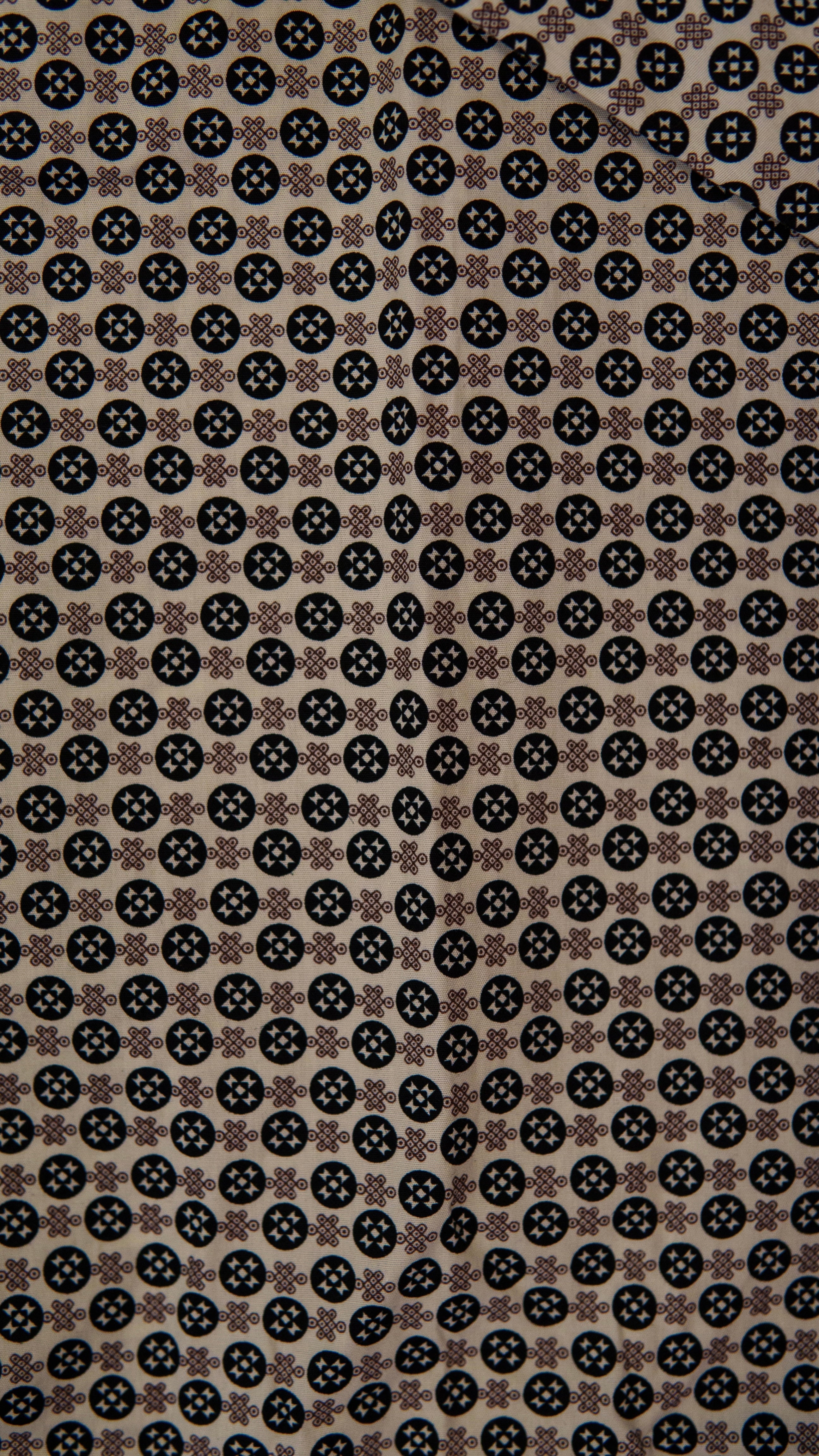 Men’s Printed Long Sleeve Button Up - Pistachio