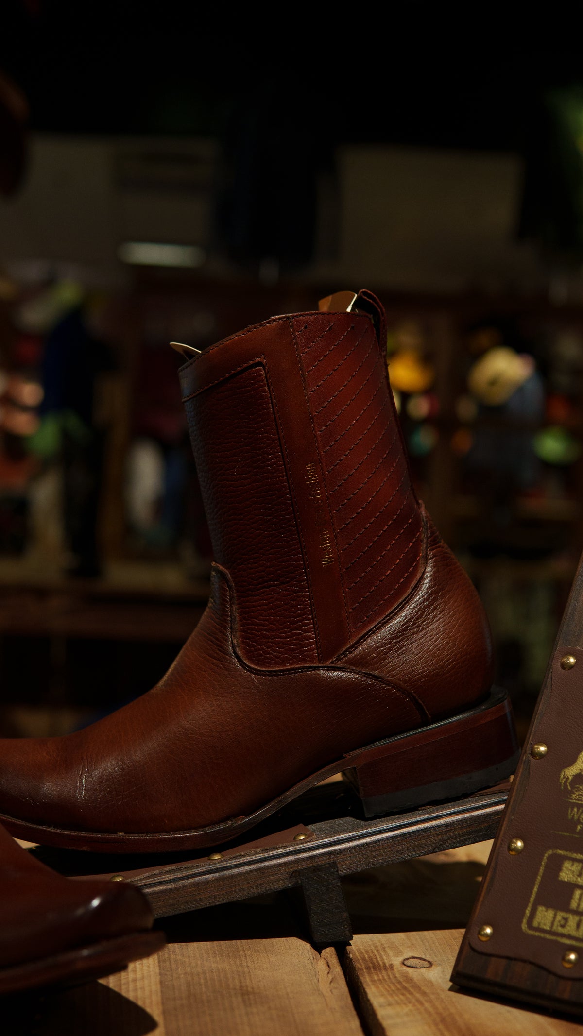 WBF Men’s Monaco “Miel” Dubai Toe Boots