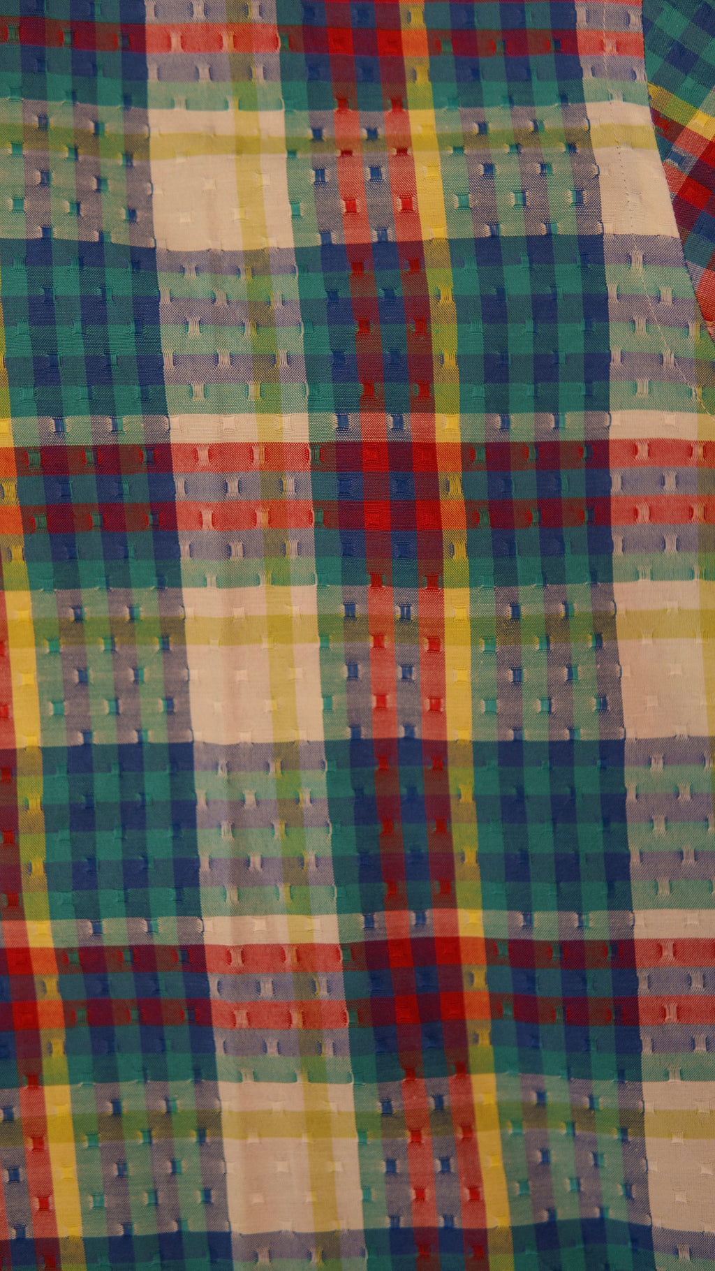 Men’s Printed Long Sleeve Button Up - Cuadra Plaid