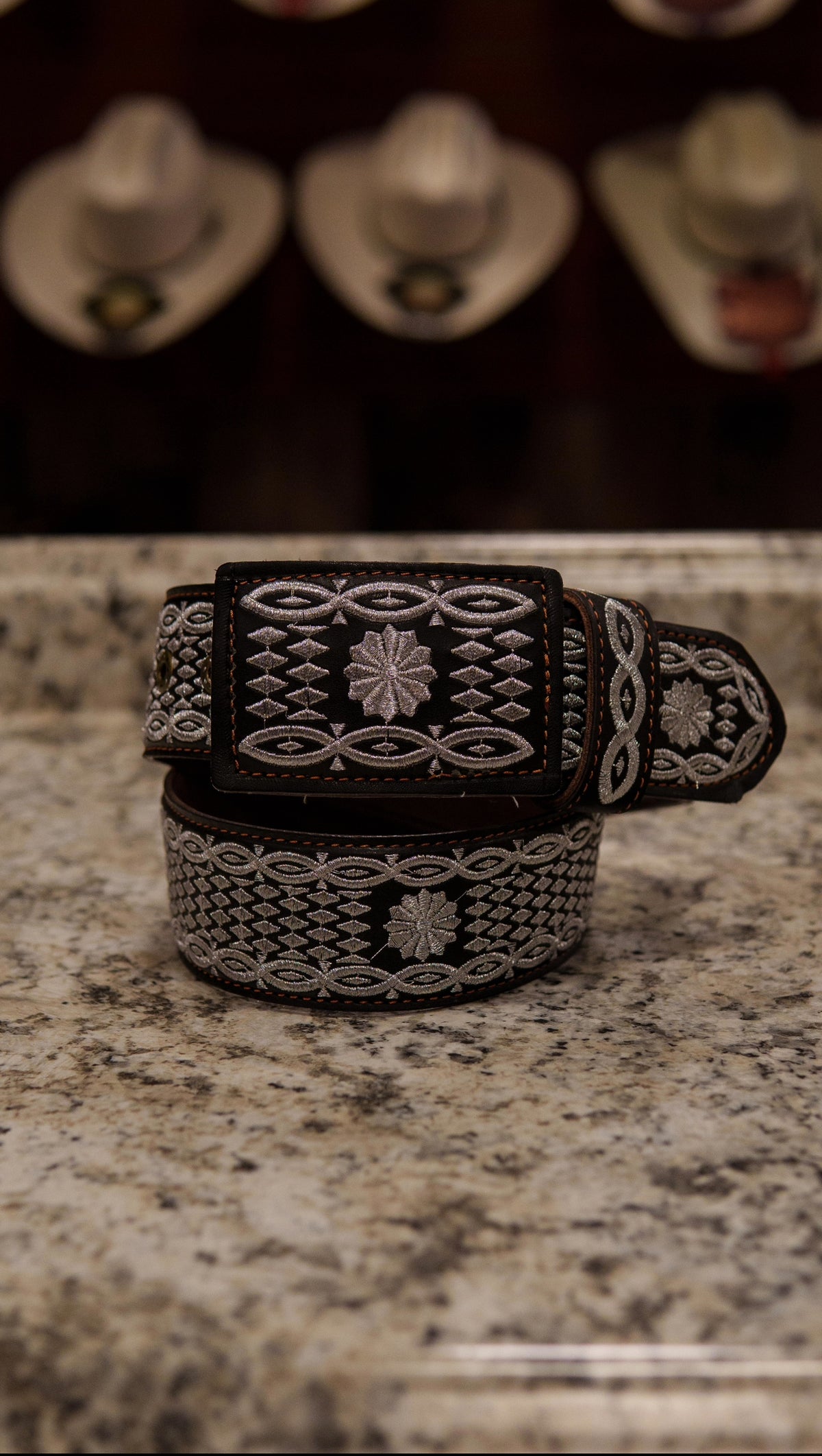 Men’s 2” Belt - Silver Sun