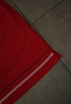 Men’s Polo Button Up - Red Plaid