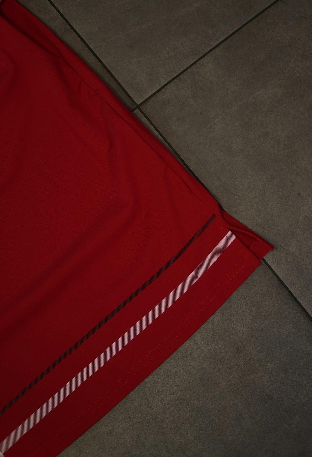 Men’s Polo Button Up - Red Plaid