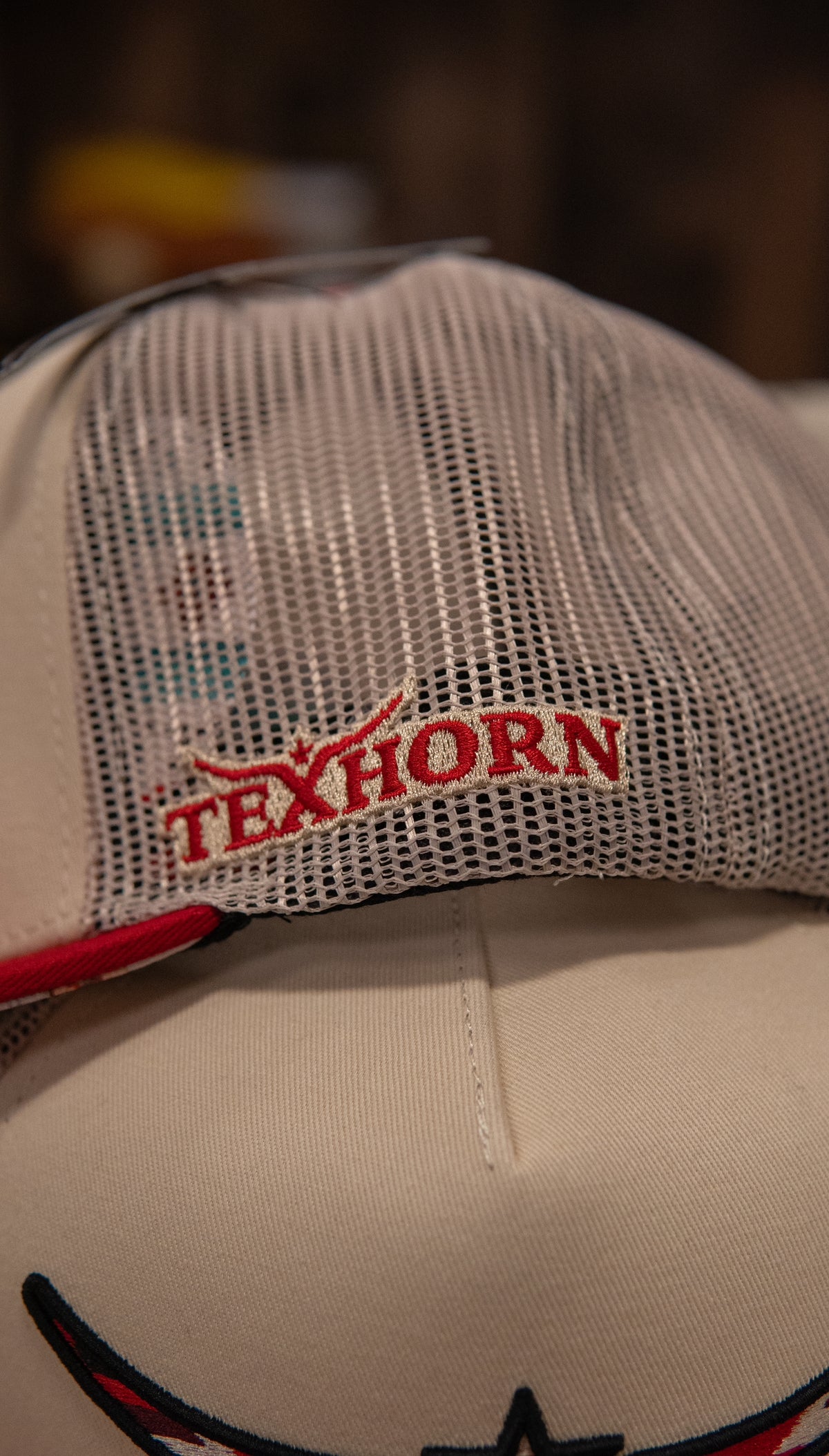 Tex Horn Snapback Cap Red Brim