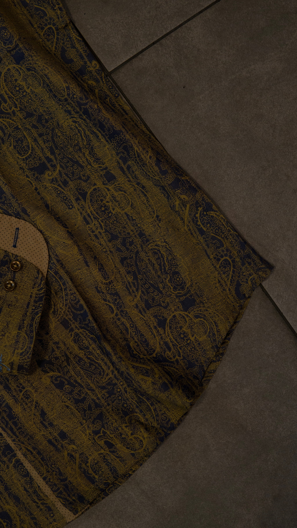 Men’s Printed Long Sleeve Button Up - Swamp