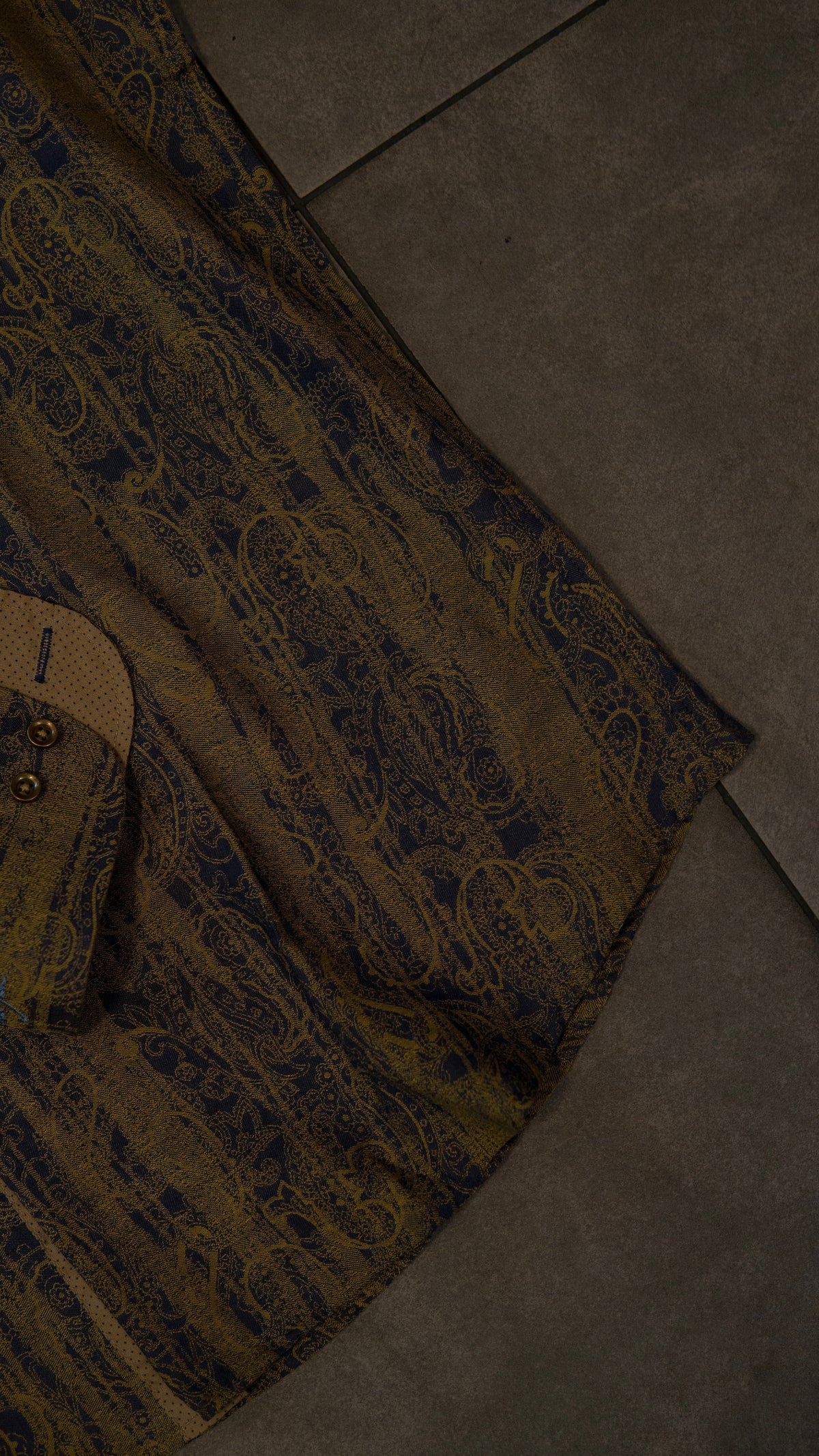 Men’s Printed Long Sleeve Button Up - Swamp
