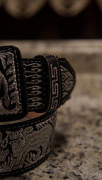 Men’s 2” Belt - Silver Bull