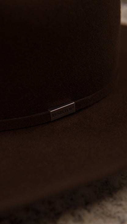 Resistol Chocolate Beaver Felt Hat 5X Five Star