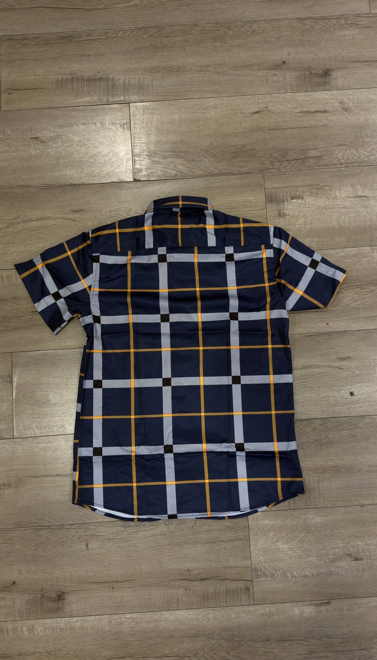 Men’s Short Sleeve Button Up - Purple Royalty