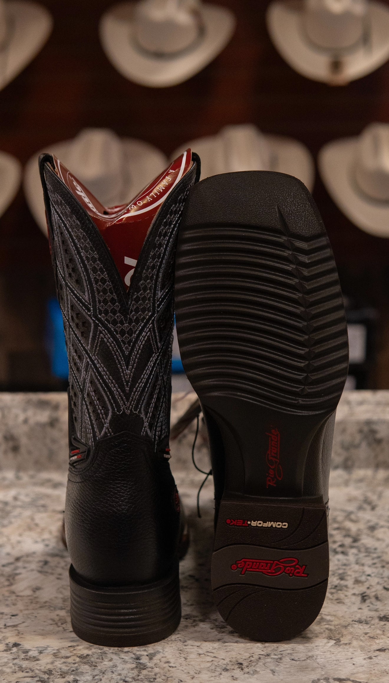 Rio Grande Work Wear Boots - Sierra Black Crack Gris