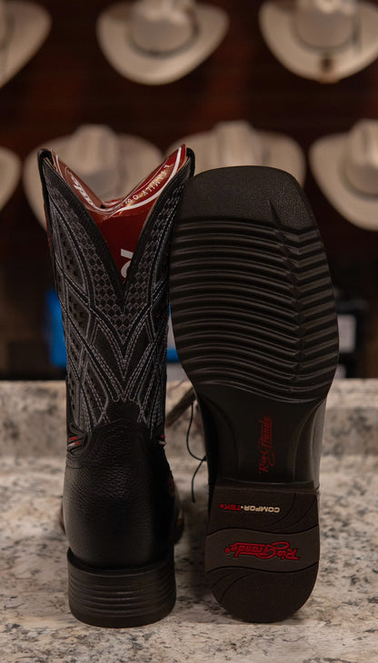 Rio Grande Men's Work Wear Boots Sierra Black Crack Gris