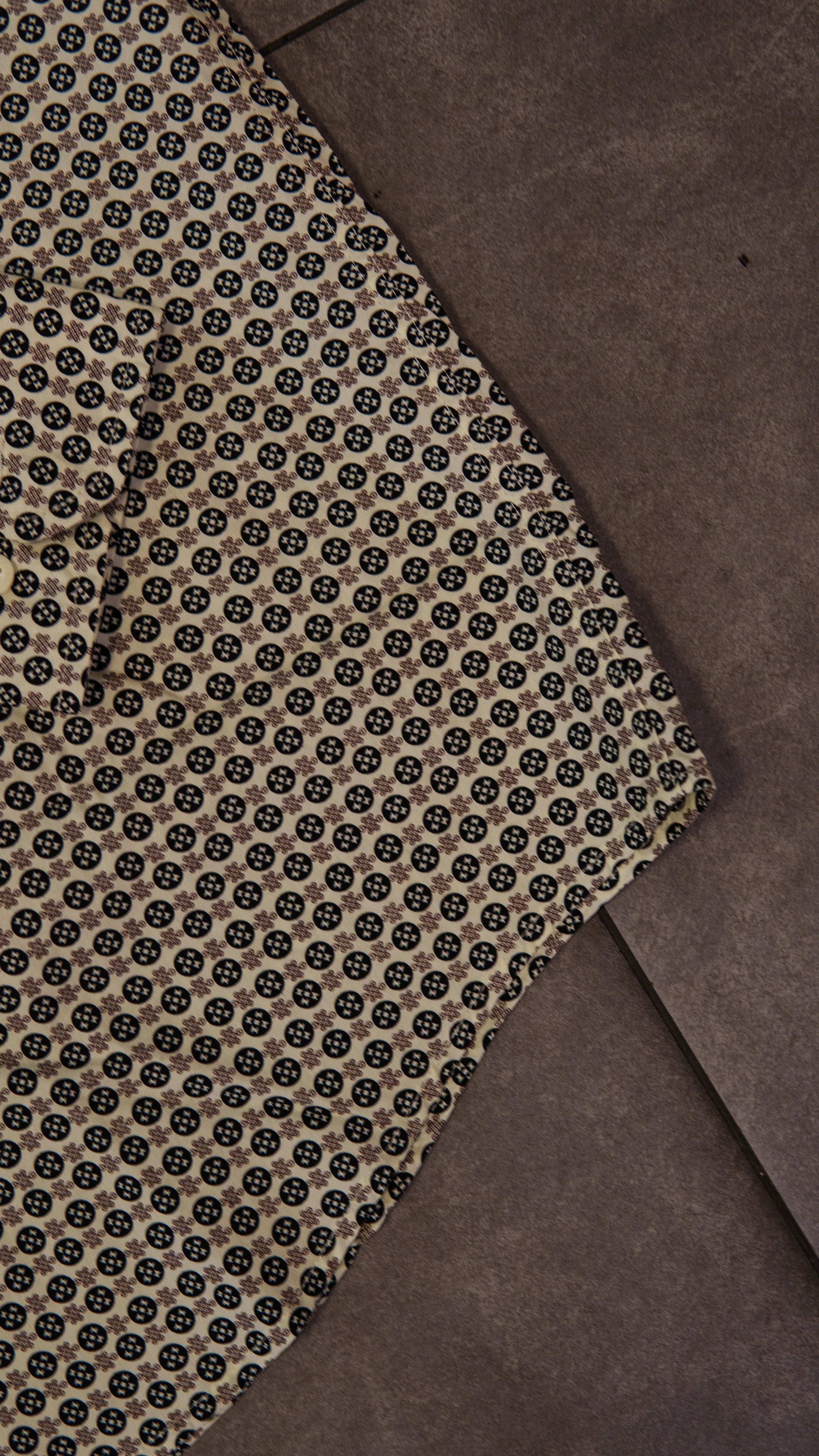 Men’s Printed Long Sleeve Button Up - Pistachio