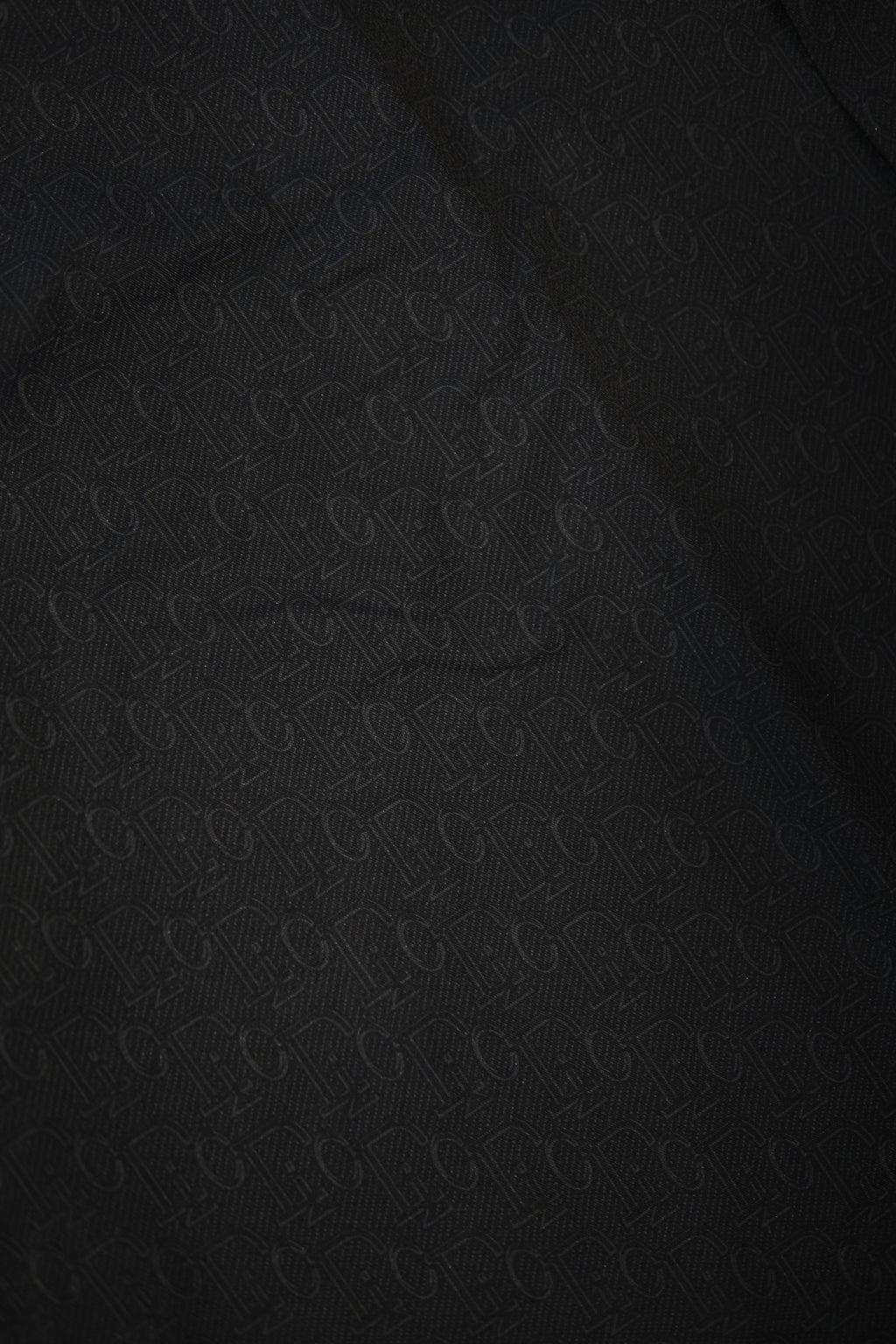 Men’s Printed Short Sleeve Button Up - Black
