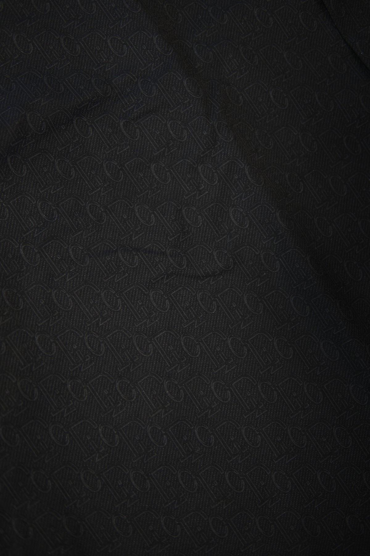 Men’s Printed Short Sleeve Button Up - Black