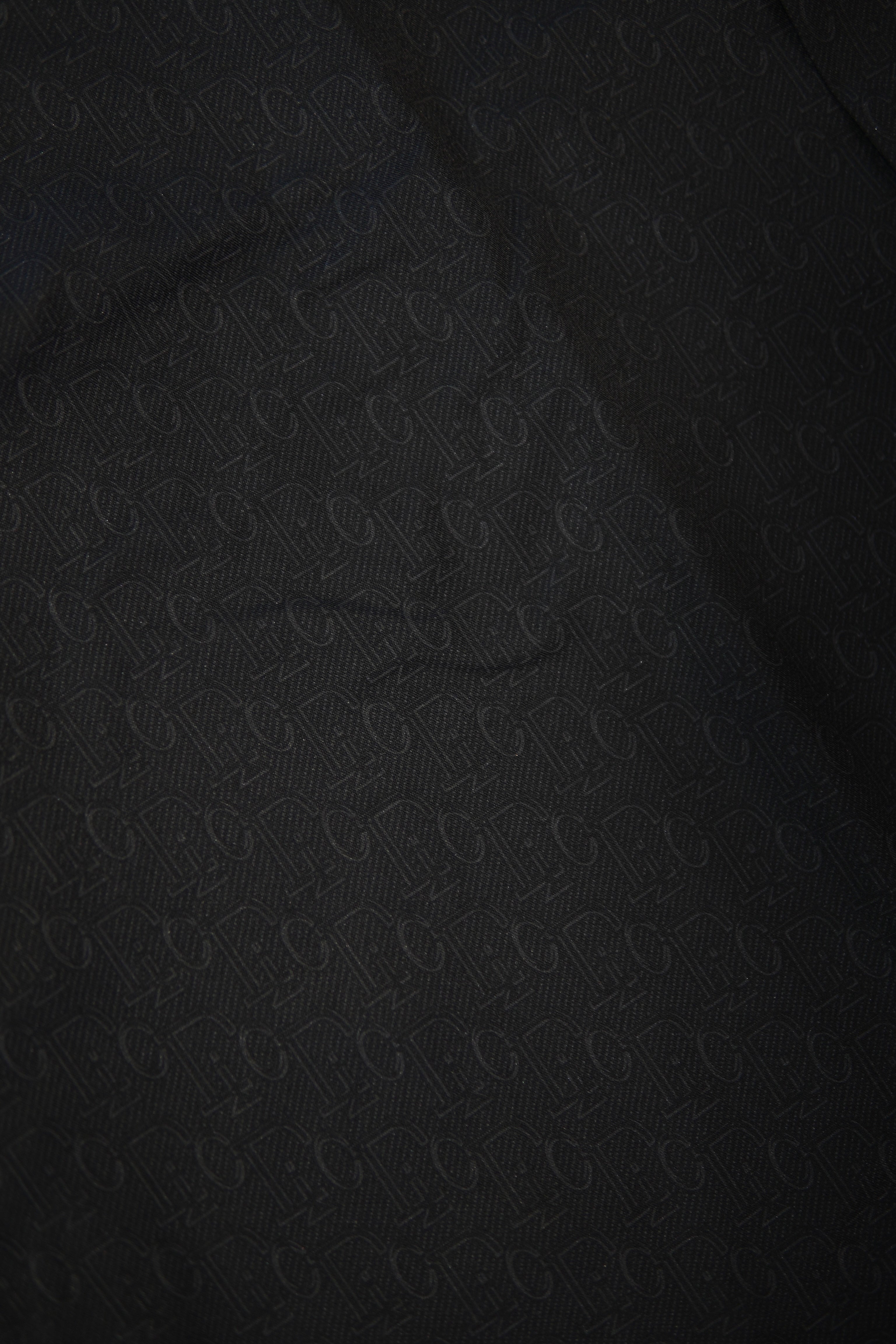 Men’s Printed Short Sleeve Button Up - Black
