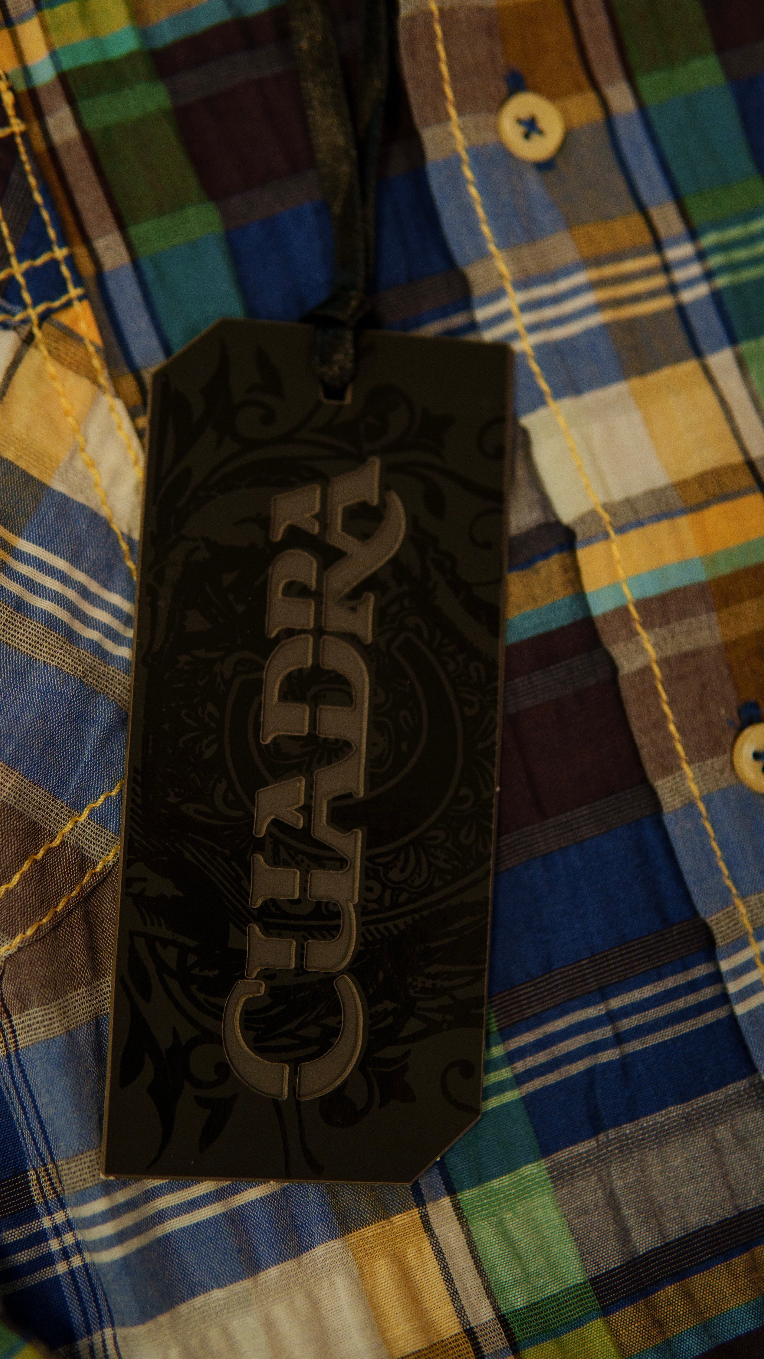 Men’s Printed Long Sleeve Button Up - Cuadra Plaid