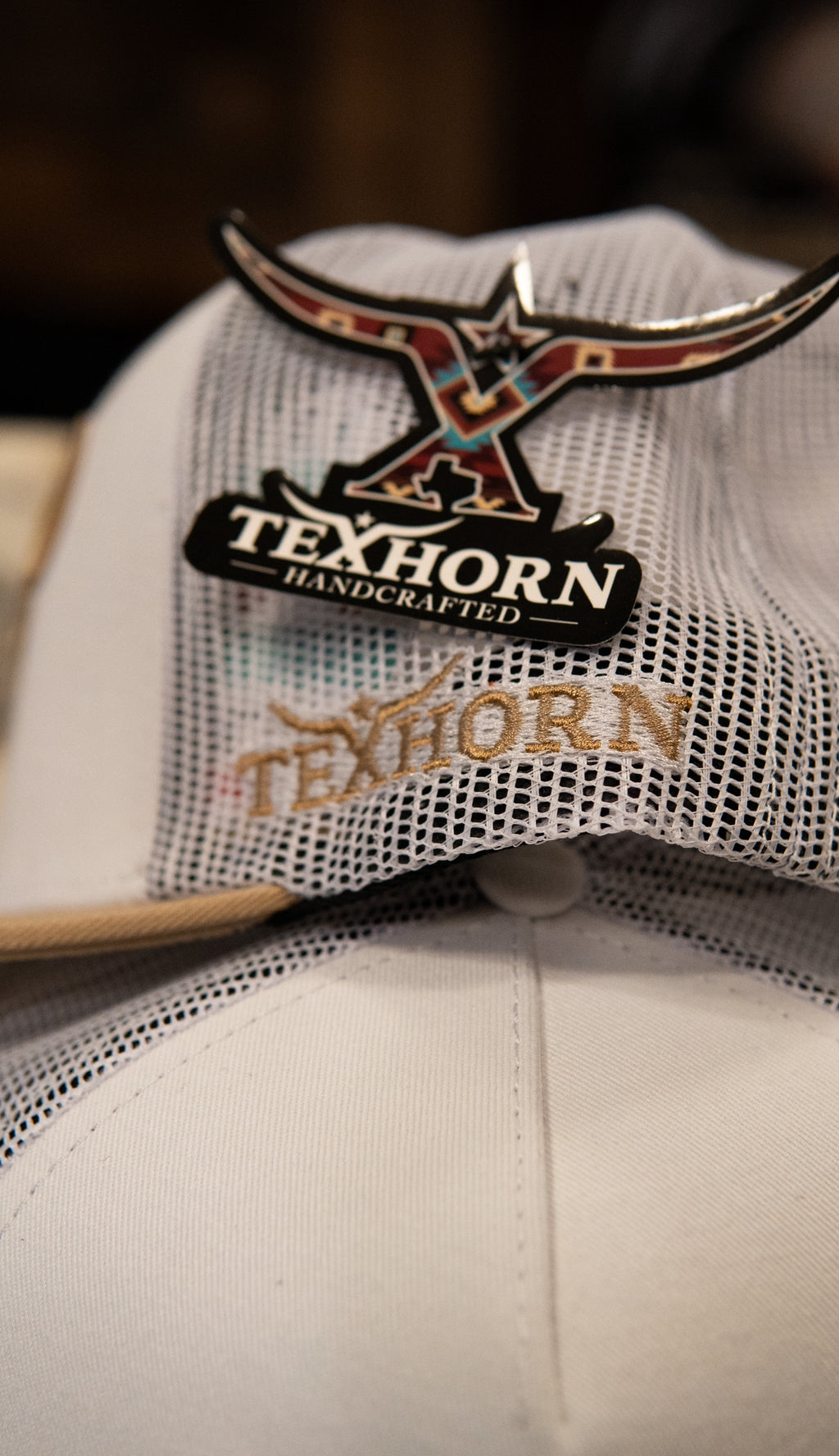 Tex Horn Cap - Beige Bull