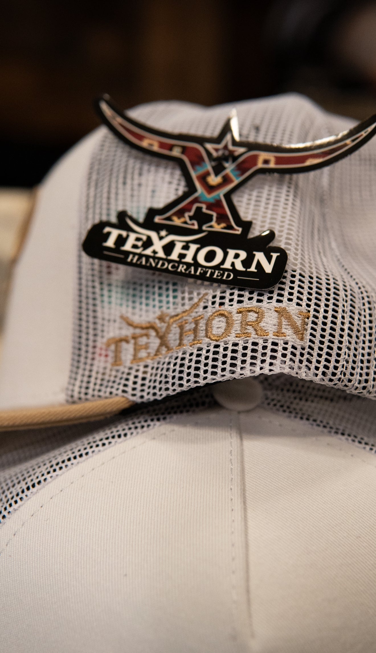 Tex Horn Cap - Beige Bull